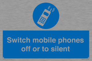 Switch mobile phones off or to silent